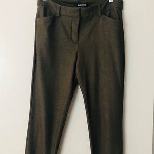 Expess Olive green Mid-Rise pants